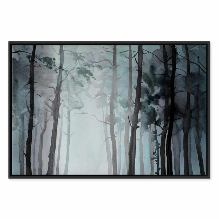 Obraz - Zamglony las (1-częściowy) szeroki