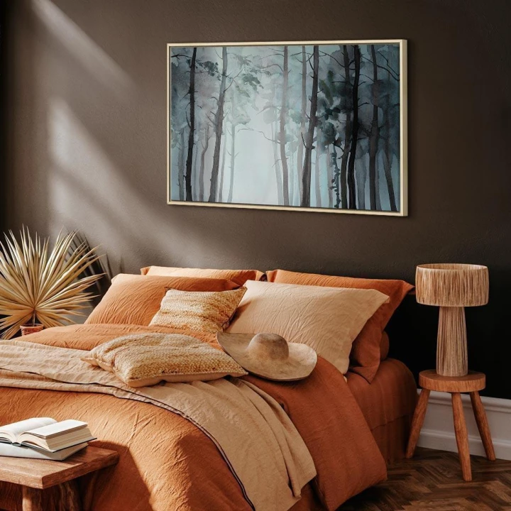 Obraz - Zamglony las (1-częściowy) szeroki