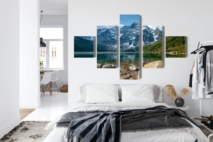 Obraz Wieloczęściowy Morskie Oko W Tatrach 3D