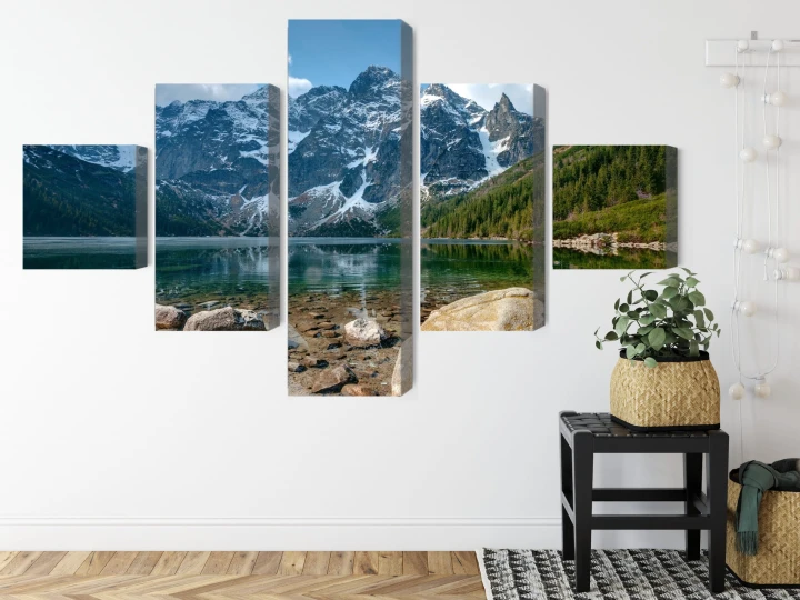 Obraz Wieloczęściowy Morskie Oko W Tatrach 3D