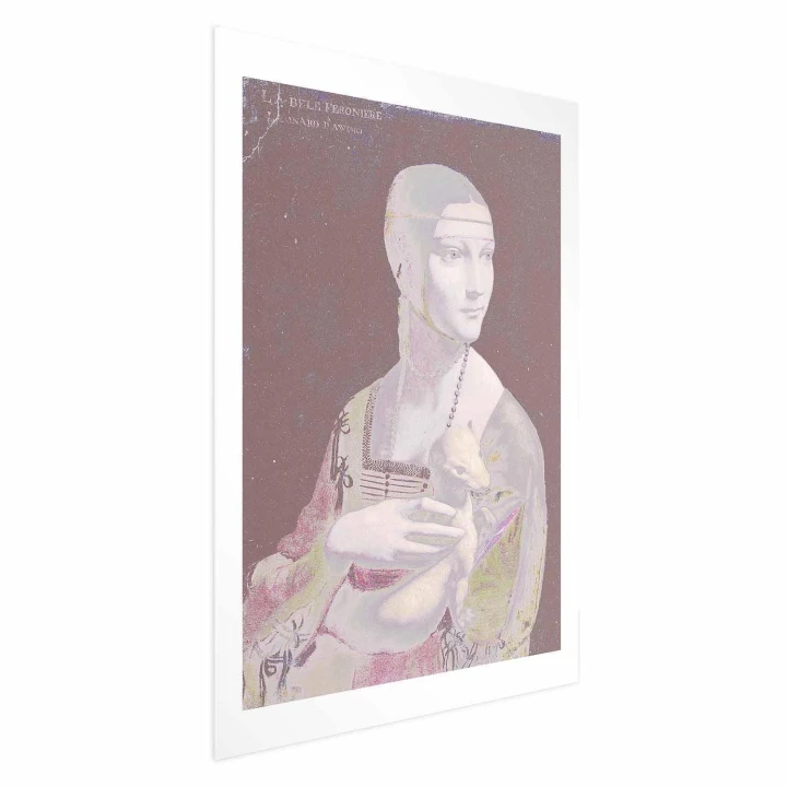 Plakat - Pastelowa dama