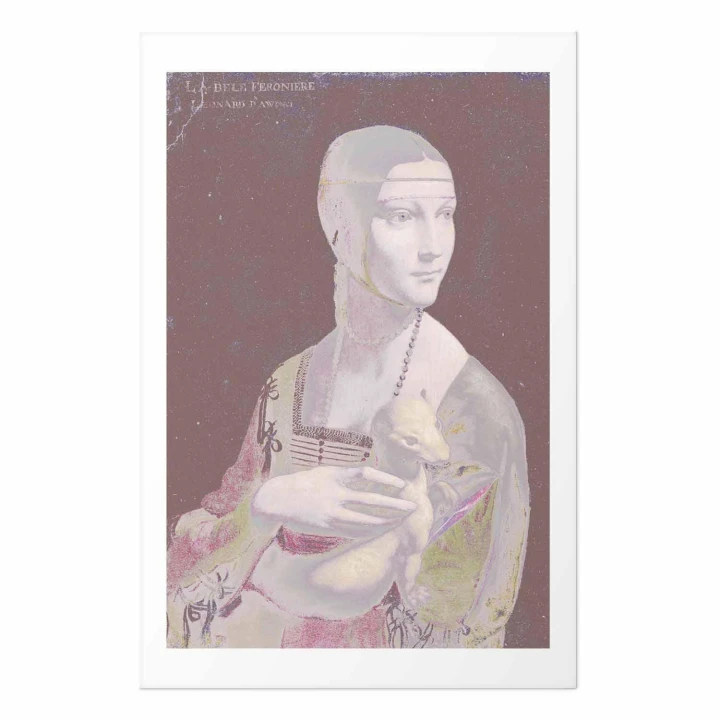 Plakat - Pastelowa dama