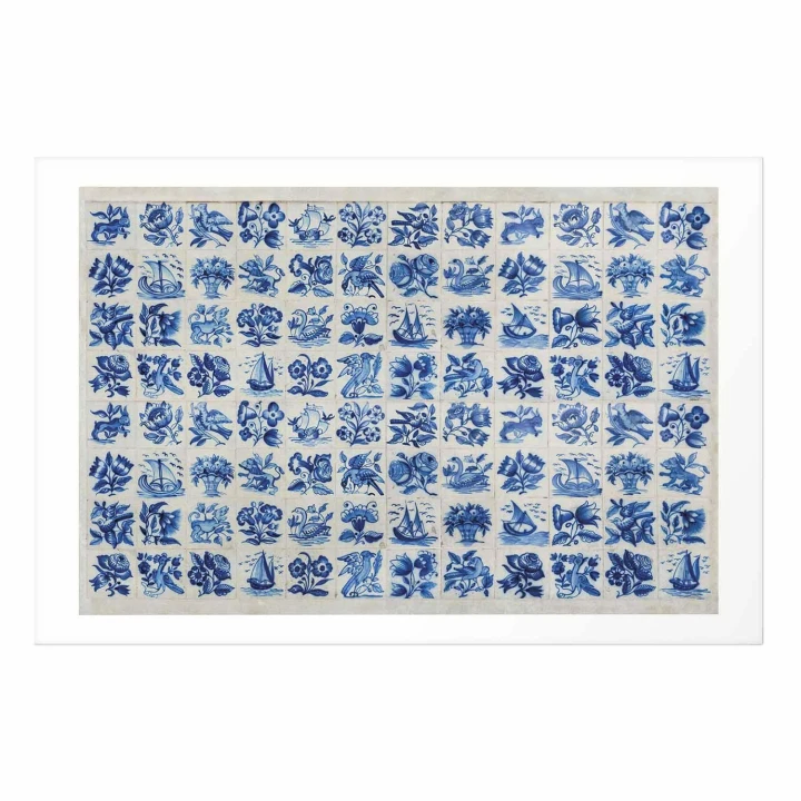 Plakat - Płytki azulejos - tradycyjne ceramiczne portugalskie kafle