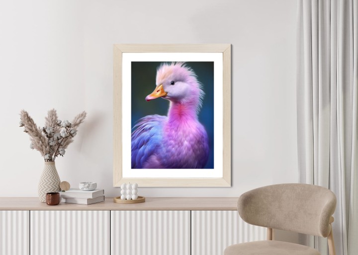 Plakat Mała Różowa Kaczka