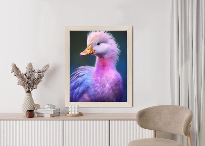 Plakat Mała Różowa Kaczka