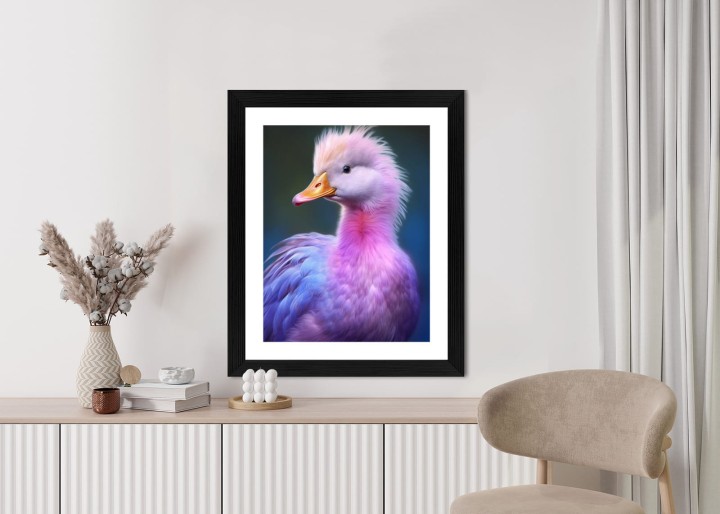 Plakat Mała Różowa Kaczka