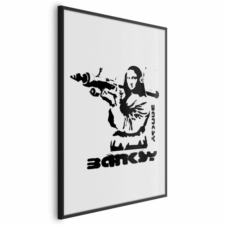 Plakat - Mona Lisa z bazuką