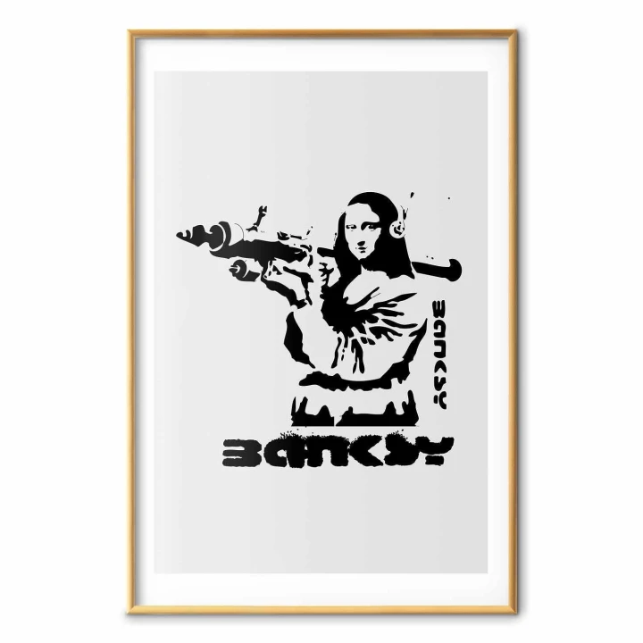 Plakat - Mona Lisa z bazuką