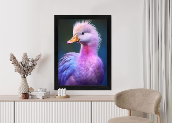 Plakat Mała Różowa Kaczka