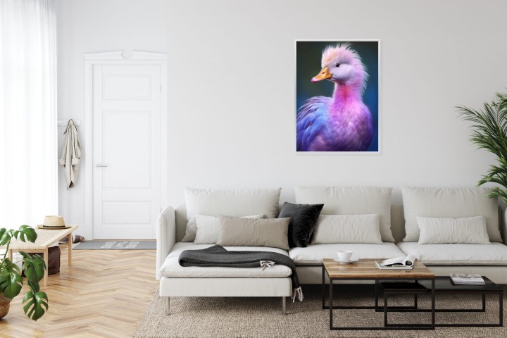 Plakat Mała Różowa Kaczka