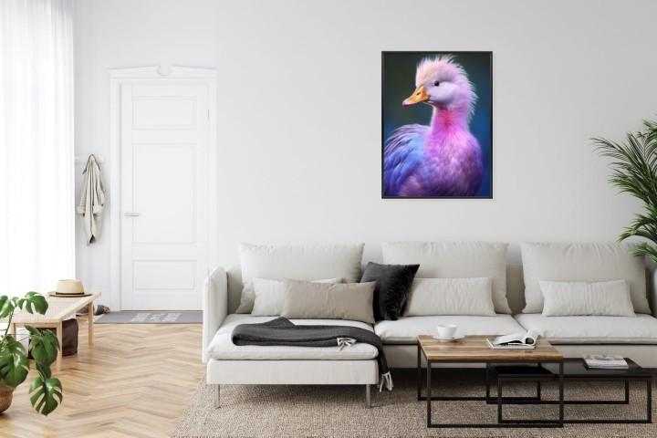 Plakat Mała Różowa Kaczka
