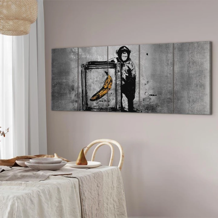 Obraz - Banksy: Małpa z ramą