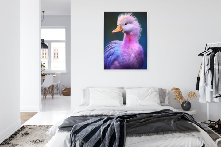 Plakat Mała Różowa Kaczka