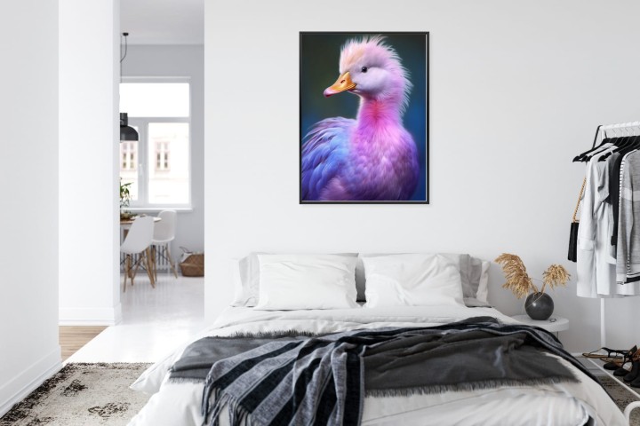 Plakat Mała Różowa Kaczka