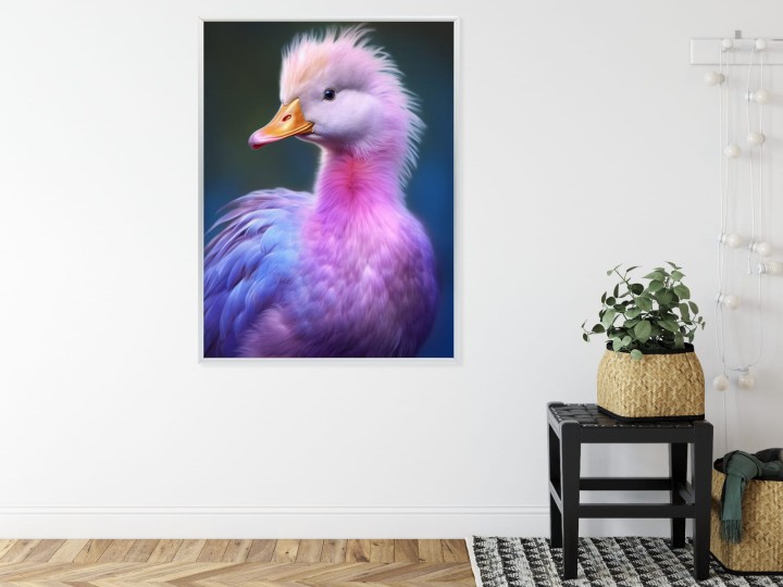 Plakat Mała Różowa Kaczka