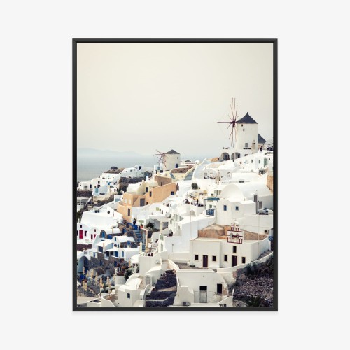 Plakat Widok Na Miasteczko Oia Na Santorini