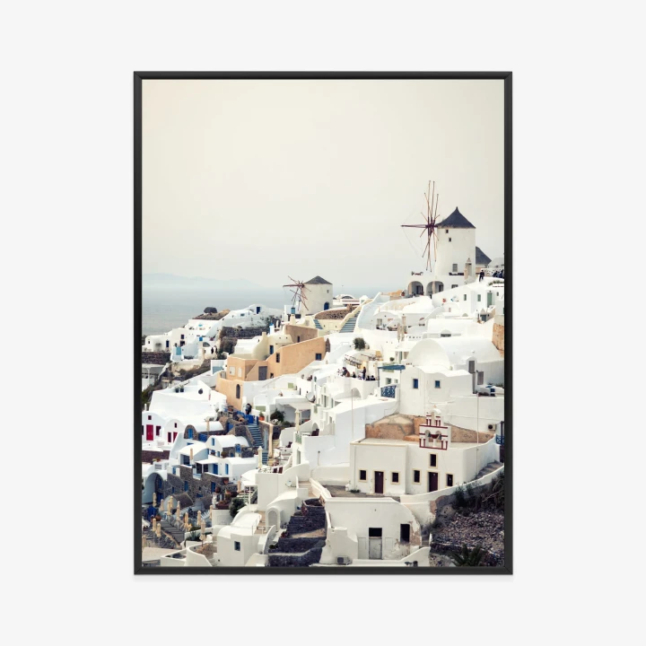 Plakat Widok Na Miasteczko Oia Na Santorini