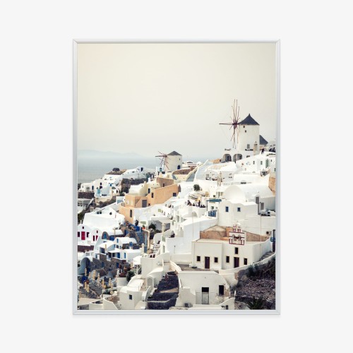 Plakat Widok Na Miasteczko Oia Na Santorini