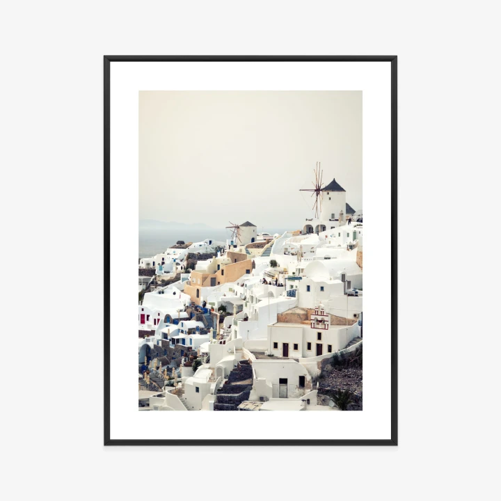 Plakat Widok Na Miasteczko Oia Na Santorini