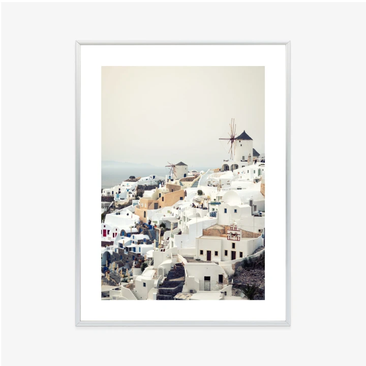 Plakat Widok Na Miasteczko Oia Na Santorini