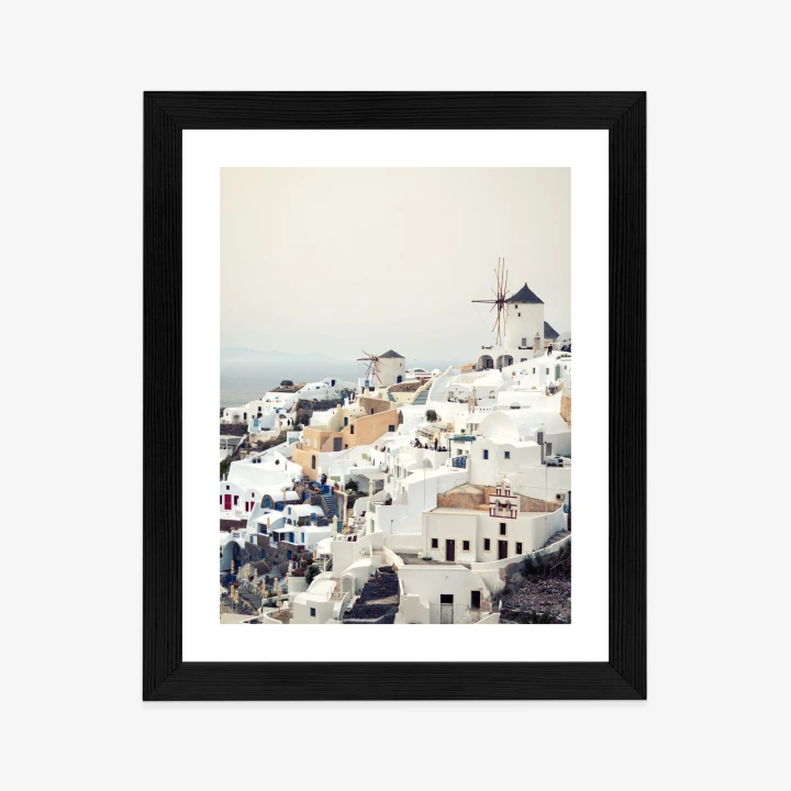 Plakat Widok Na Miasteczko Oia Na Santorini