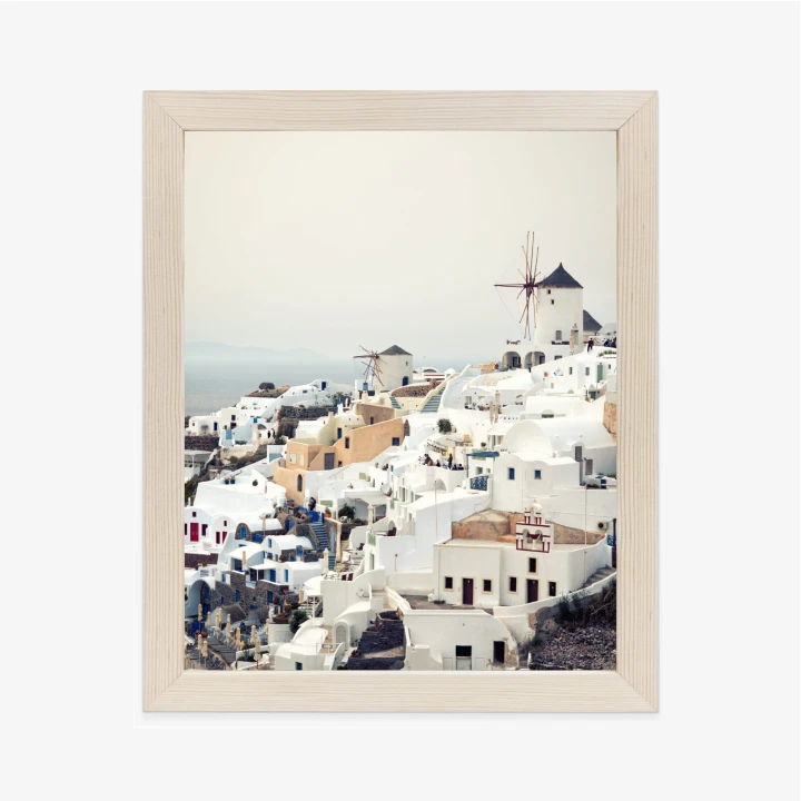 Plakat Widok Na Miasteczko Oia Na Santorini