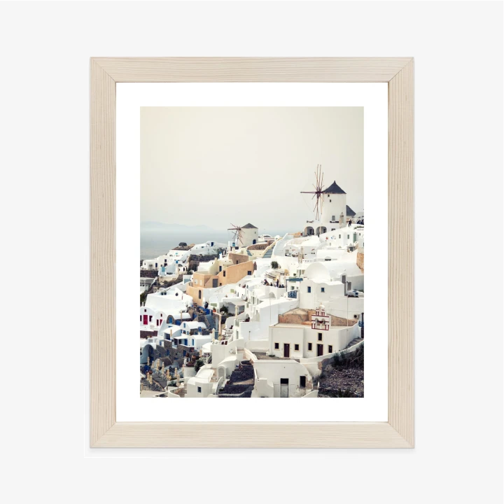 Plakat Widok Na Miasteczko Oia Na Santorini