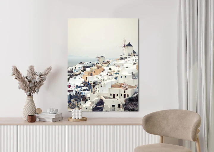 Plakat Widok Na Miasteczko Oia Na Santorini