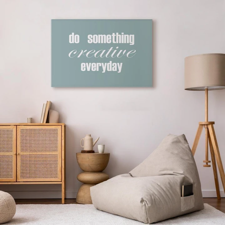 Obraz - Do Something Creative Everyday (1-częściowy) szeroki