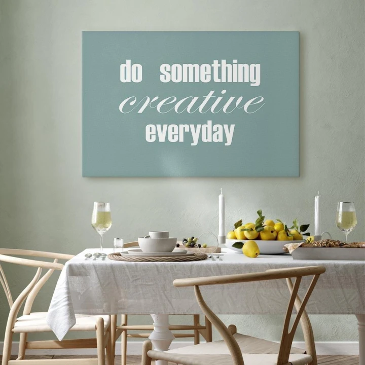Obraz - Do Something Creative Everyday (1-częściowy) szeroki