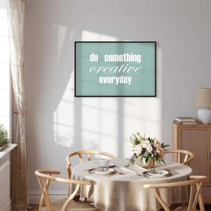Obraz - Do Something Creative Everyday (1-częściowy) szeroki