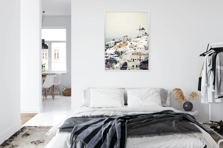 Plakat Widok Na Miasteczko Oia Na Santorini