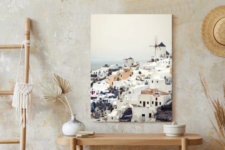 Plakat Widok Na Miasteczko Oia Na Santorini