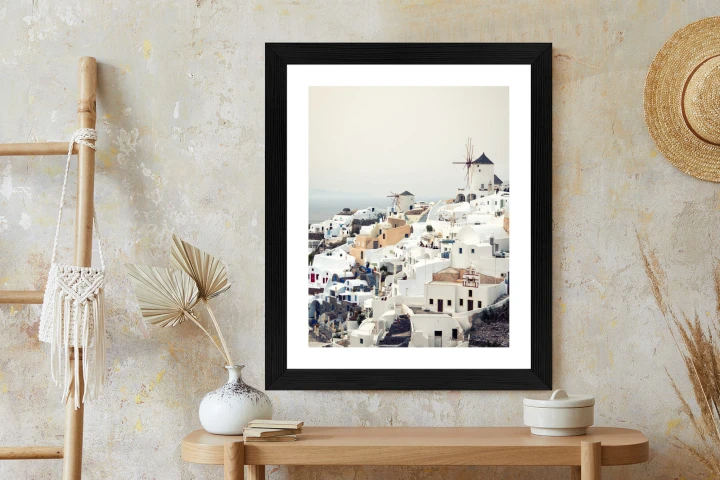 Plakat Widok Na Miasteczko Oia Na Santorini