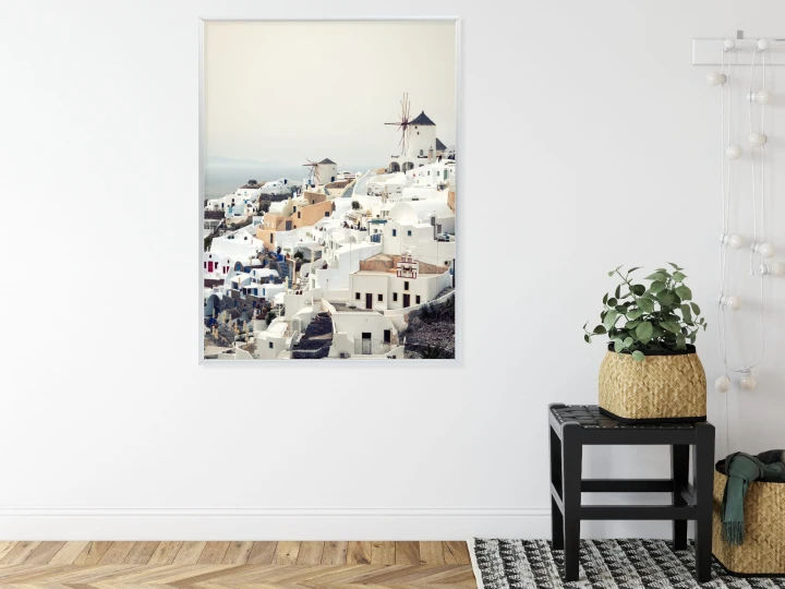 Plakat Widok Na Miasteczko Oia Na Santorini