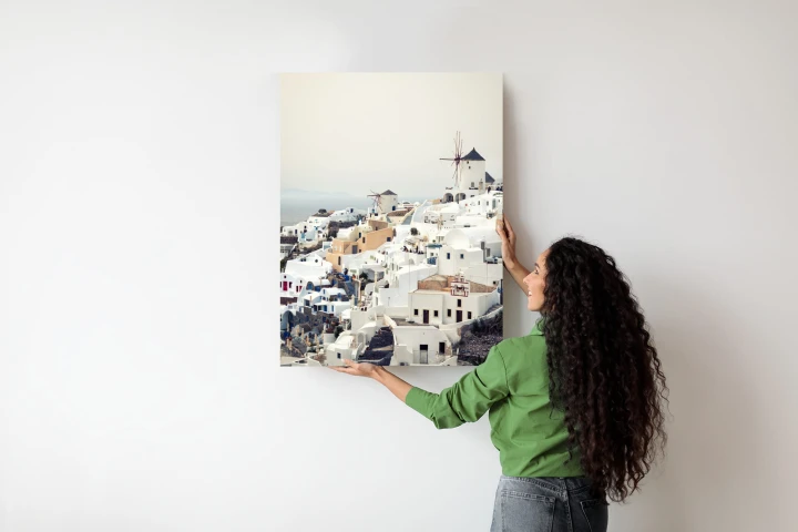 Plakat Widok Na Miasteczko Oia Na Santorini