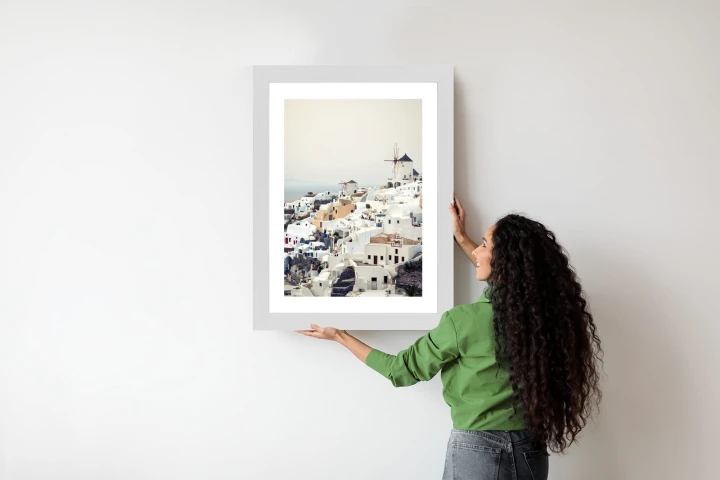 Plakat Widok Na Miasteczko Oia Na Santorini