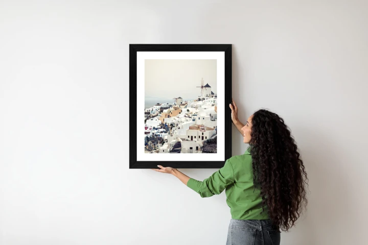 Plakat Widok Na Miasteczko Oia Na Santorini