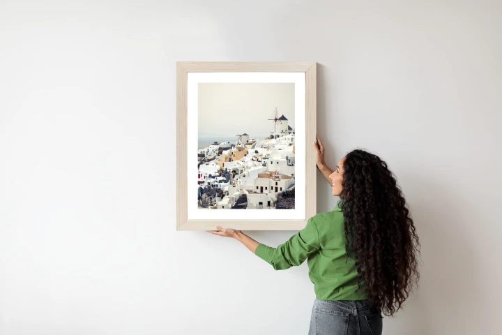 Plakat Widok Na Miasteczko Oia Na Santorini