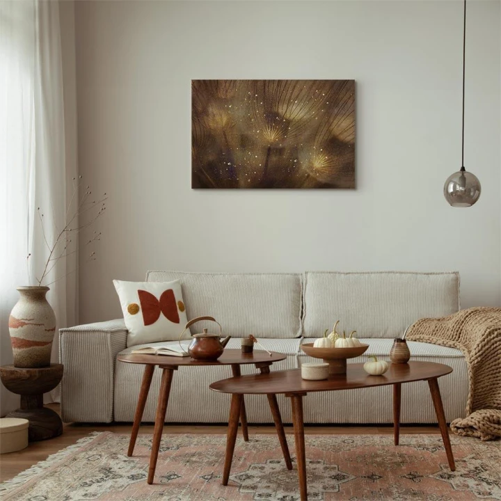 Obraz - Złote dmuchawce (1-częściowy) szeroki