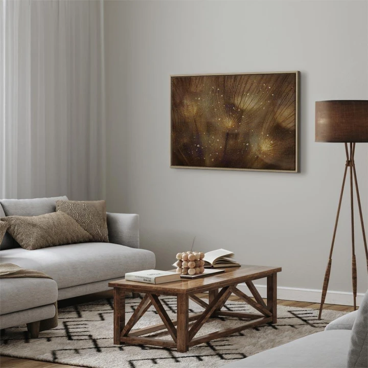 Obraz - Złote dmuchawce (1-częściowy) szeroki