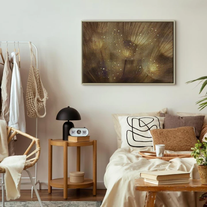 Obraz - Złote dmuchawce (1-częściowy) szeroki