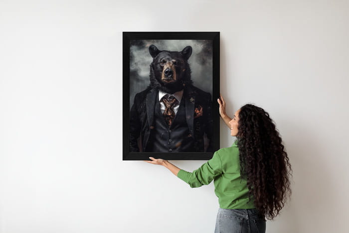 Plakat Portret Niedźwiedzia W Marynarce