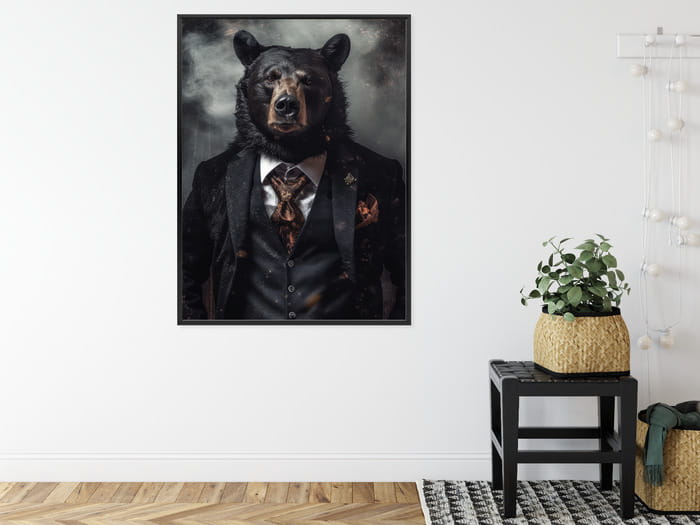 Plakat Portret Niedźwiedzia W Marynarce