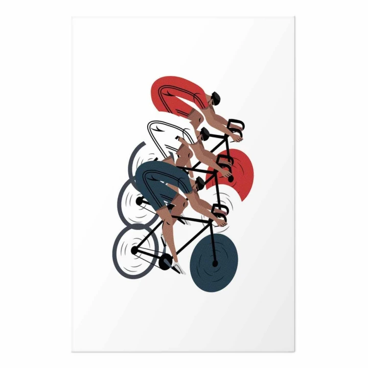 Plakat - Olimpiada - wyścig kolarski