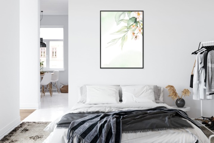 Plakat Akwarelowe Kwiatowe Detale