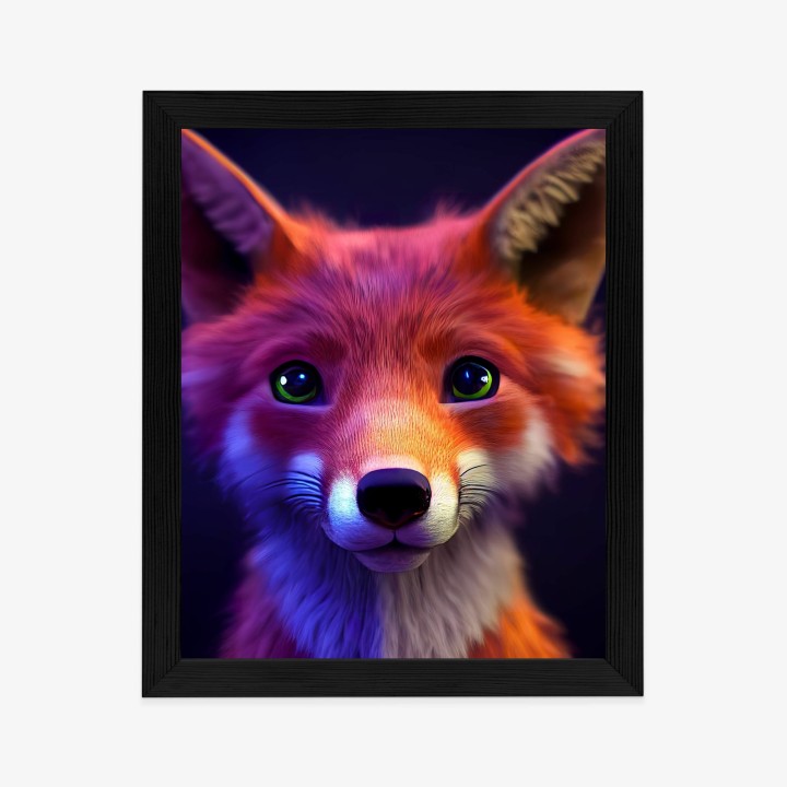 Plakat Animated Of A Cute Fox Cartoon