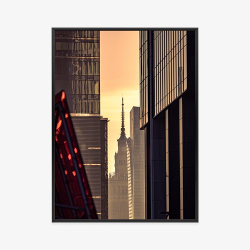 Plakat Widok Na Pałac Kultury O Poranku