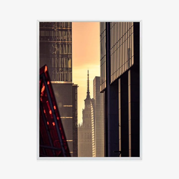 Plakat Widok Na Pałac Kultury O Poranku