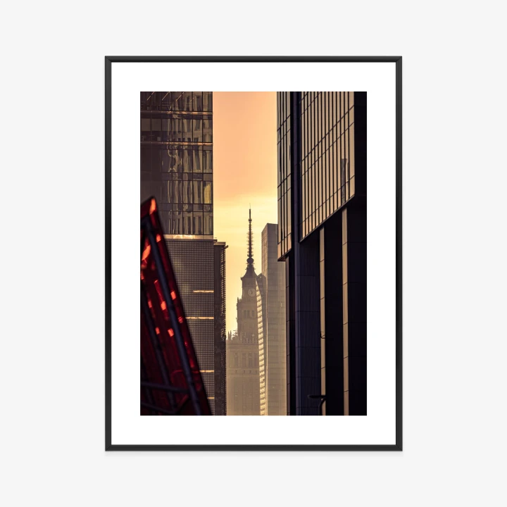 Plakat Widok Na Pałac Kultury O Poranku